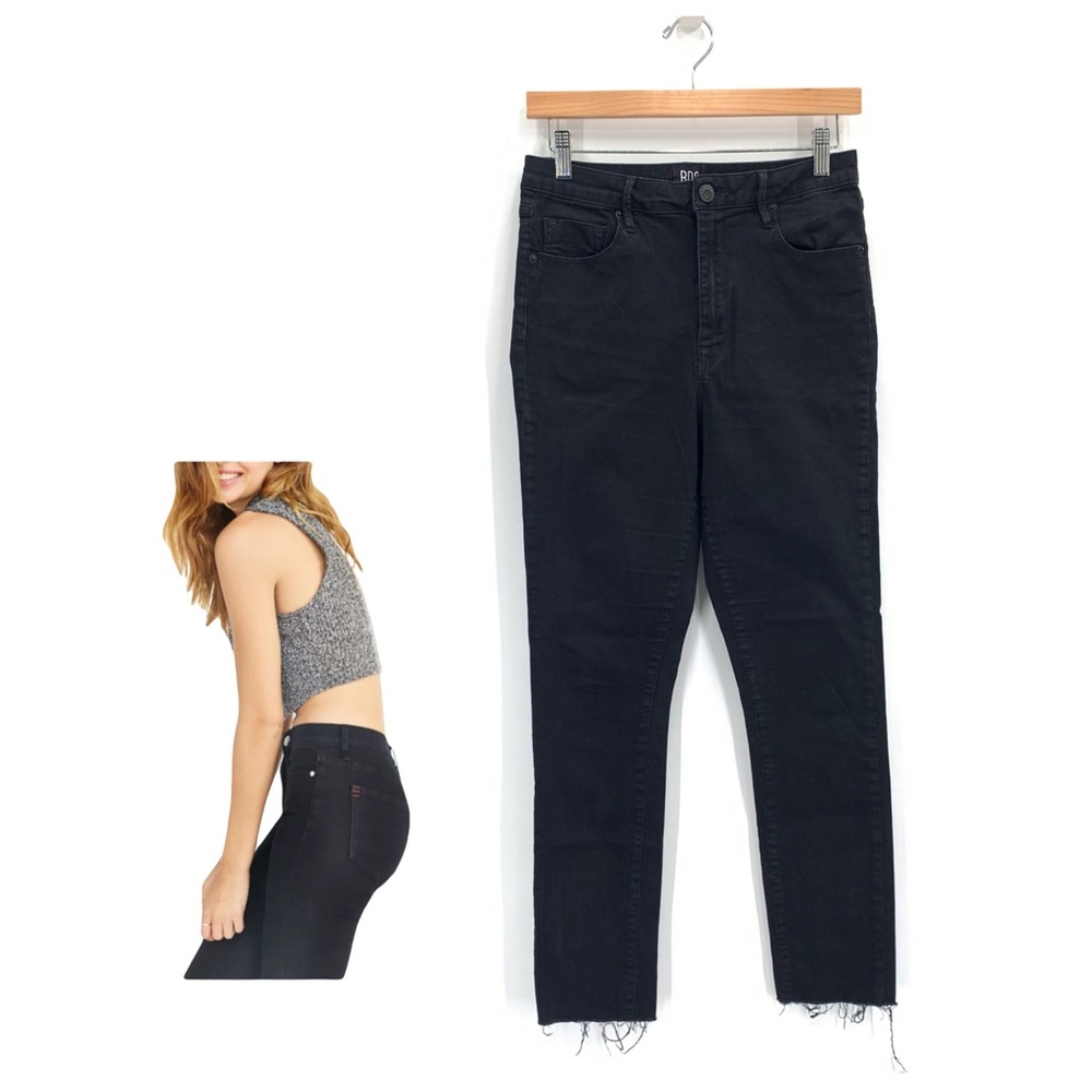 BDG Urban Outfitters Black Twig High-Rise Skinny Jeans w/ Frayed Hem Size 28
